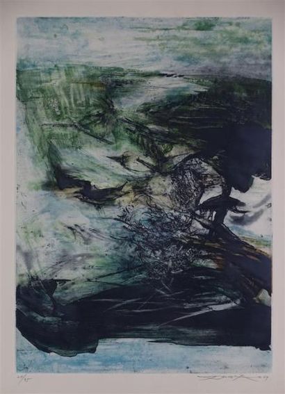 Zao Wou Ki (1921-2013) Composition. 1969....