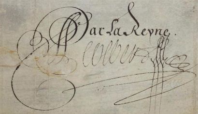 COLBERT (Jean-Baptiste), 1619-1683 : signature...