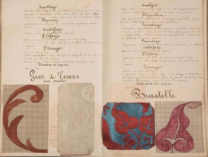 SOIERIE : Traité rédigé vers 1880 sur la...
