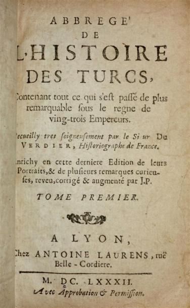 [SAULNIER du VERDIER] : Abbrégé de l'Histoire...
