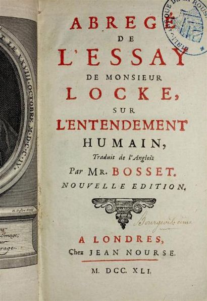 [WYNNE (John) ] : Abrégé de l'Essay de M....