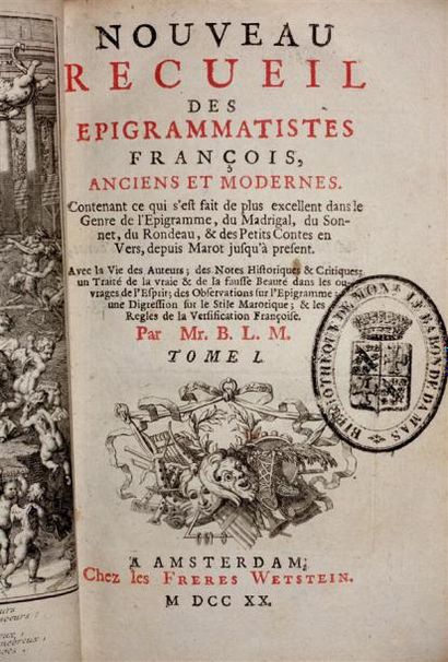 [BRUZEN de LA MARTINIERE] : Nouveau recueil...