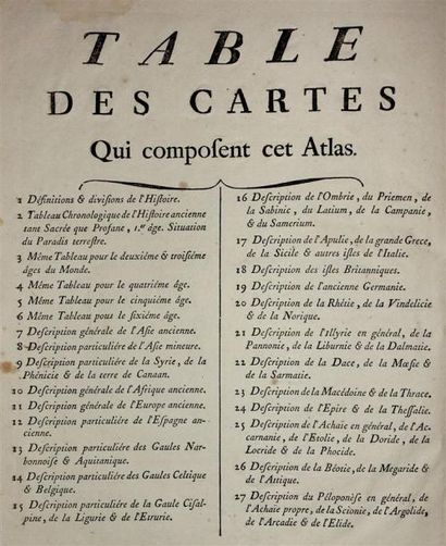 BUY de MORNAS : Atlas de la géographie ancienne...