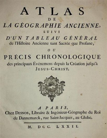 BUY de MORNAS : Atlas de la géographie ancienne...
