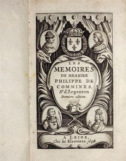 COMMINES (Philippe de) : Les Mémoires de...