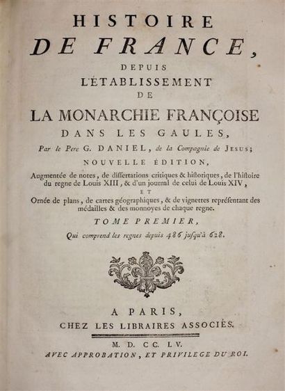 DANIEL (Père) : Histoire de France, depuis...