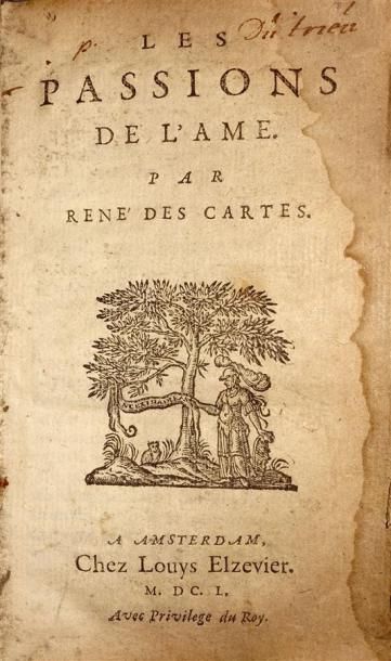 DESCARTES (René) : Les Passions de l'Ame....