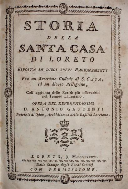 - GAUDENTI (Don Antonio) : Storia della Santa...