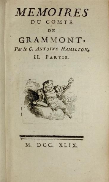 HAMILTON Antoine : Mémoire du Comte de Grammont....