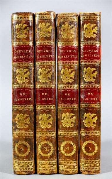 HELVETIUS : Oeuvres. Londres 1781, 4 vol....