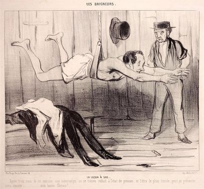 Honoré Daumier (1808-1879) Les Baigneurs....