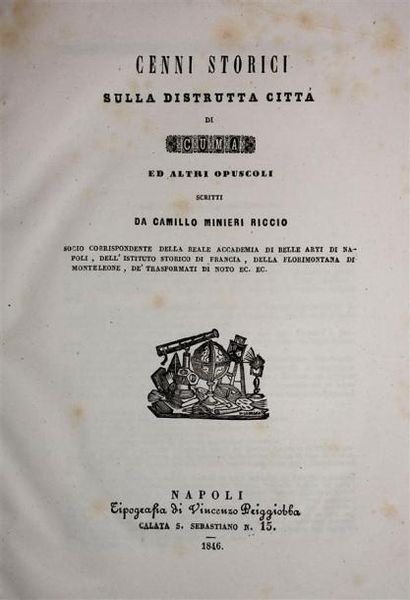 - NAPLES. VOLPICELLA (Scipione) : Descrizione...