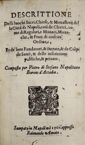 NAPLES. PIETRO DI STEFANO : Descrittione...