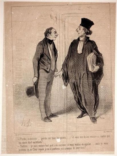 Honoré Daumier (1808-1879) Les Gens de justice....