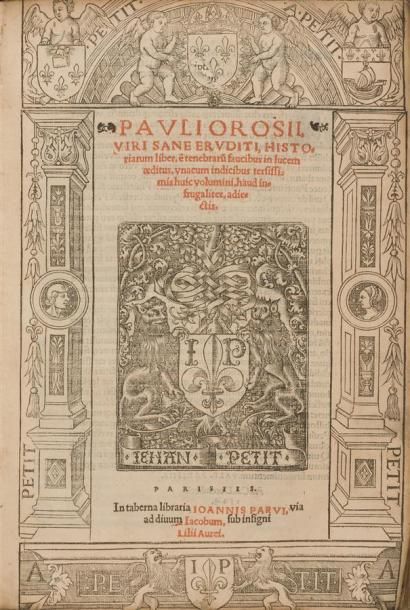OROSIUS (Paulus) : Pauli Orosii, viri sane...