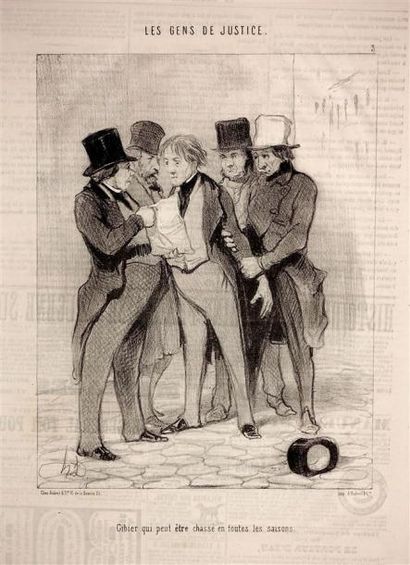 Honoré Daumier (1808-1879) Les Gens de justice....