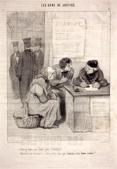 Honoré Daumier (1808-1879) Les Gens de justice....