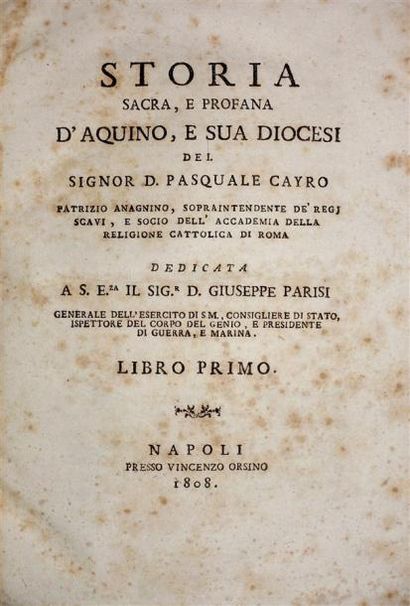 - ROME. TAJIA (Agostino) : Descrizione del...