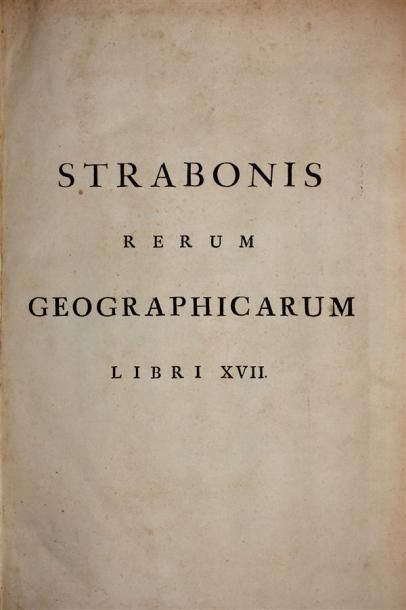 STRABON. STRABONIS : Rerum Geographicarum...