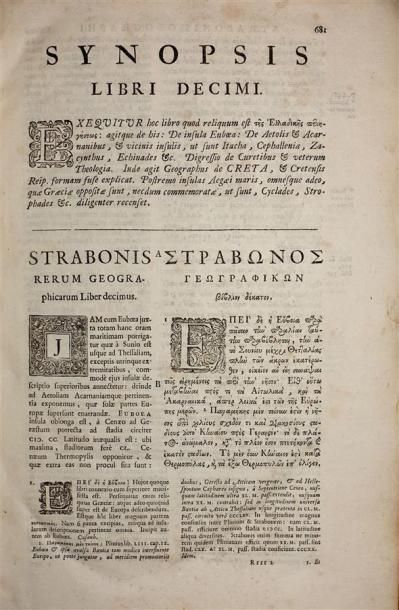 STRABON. STRABONIS : Rerum Geographicarum...