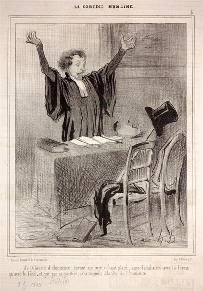 Honoré Daumier (1808-1879) JUSTICE. Pl. des...