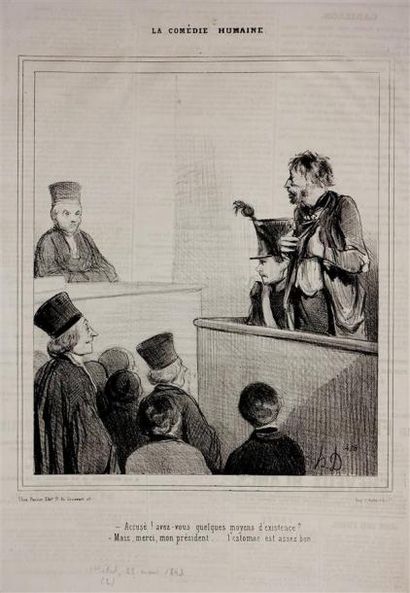Honoré Daumier (1808-1879) JUSTICE. Pl. des...