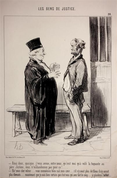 Honoré Daumier (1808-1879) JUSTICE. Pl. des...