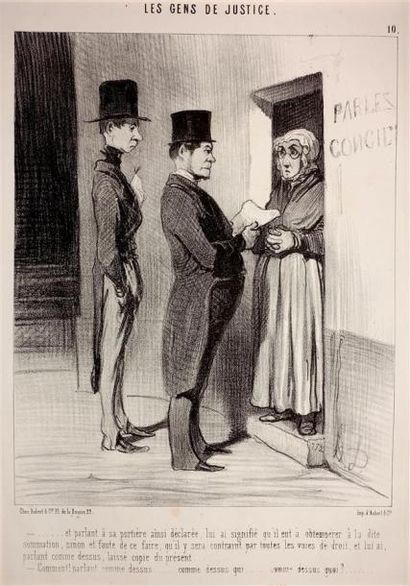 Honoré Daumier (1808-1879) JUSTICE. Pl. des...