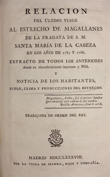 VARGAS Y PONCE (José de) : Relacion del Ultimo...