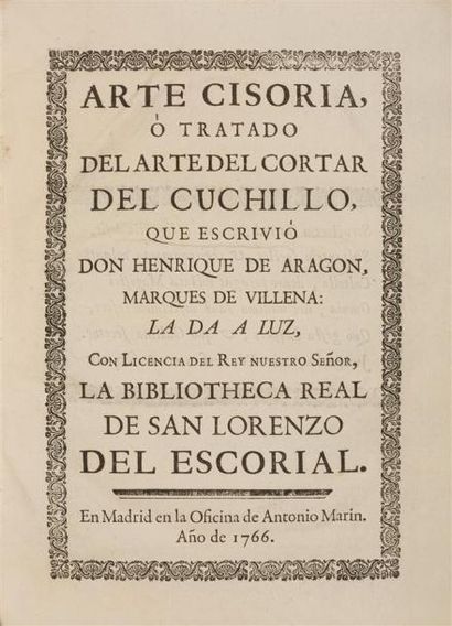 VILLENA (Henrique de Aragon, marquis de)...