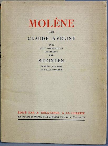 - AVELINE : Molène. Paris, 1927 ; in-4° broché,...