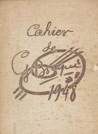 BRAQUE. Cahier de Georges Braque 1917-1947....
