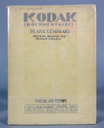 CENDRARS (Blaise) : Kodak. Paris, Stock,...