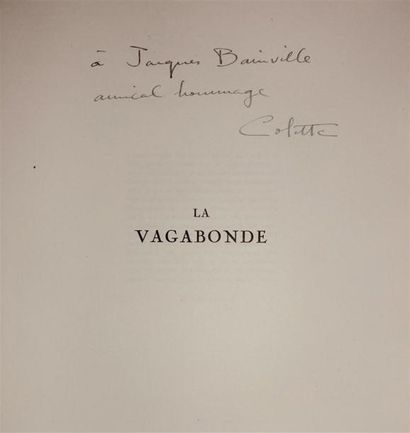 COLETTE - VERTES : La Vagabonde. Paris, La...