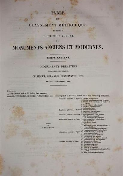 GAILHABAUD (Jules) : Monuments anciens et...