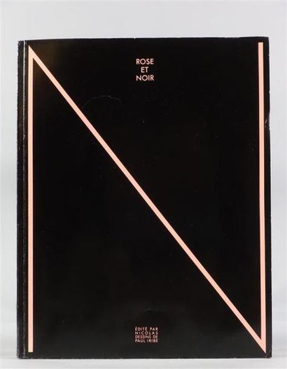 Iribe Paul : Rose et Noir. Texte de René...