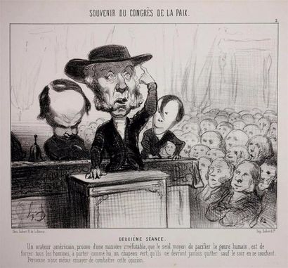 Honoré Daumier (1808-1879) Souvenirs du Congrès...