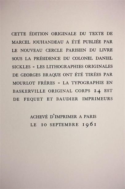 JOUHANDEAU (Marcel) : Descente aux Enfers,...