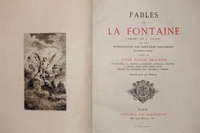 LA FONTAINE : Fables. Paris, JOUAUST, 1873...