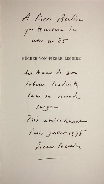 - LECUIRE Pierre : Livre de Ballets. Paris,...