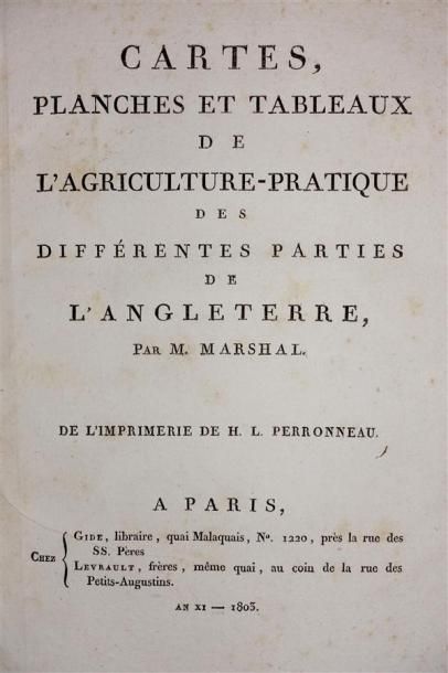 MARSHAL P. : Cartes, planches et tableaux...