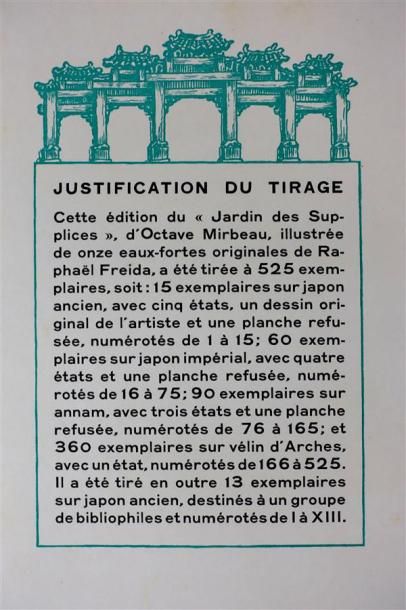 MIRBEAU (Octave) : Le Jardin des Supplices....