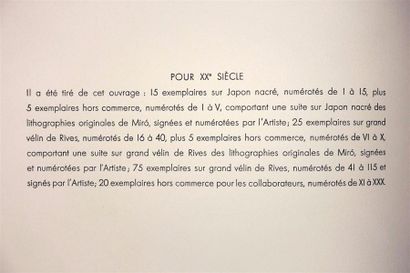 MIRO (Joan), 1893-1983 : Je travaille comme...