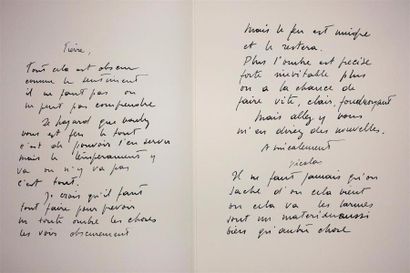 STAËL (Nicolas de) : Lettres de Nicolas de...
