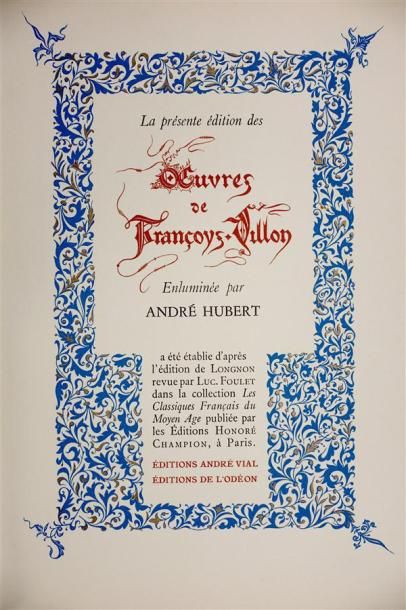 VILLON François : Le Testament. Paris Editions...