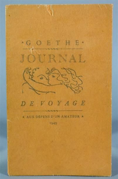 CURIOSA : GOETHE : Journal de voyage (1810)....
