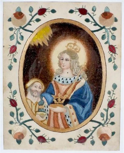 Imagerie populaire Sainte Barbe ; Vierge...