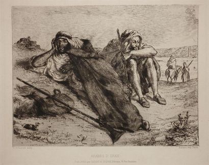 Eugène Delacroix (1798-1863) Arabes d'Oran....