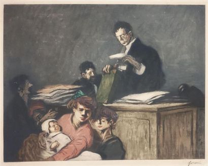 Jean-Louis Forain (1852-1931) Le Juge. Vers...
