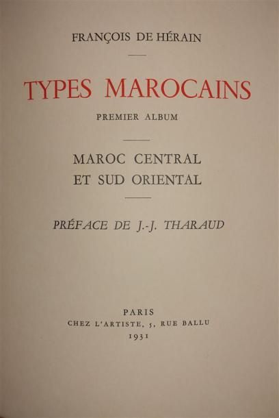François de Hérain (1877-1962) Types marocains....